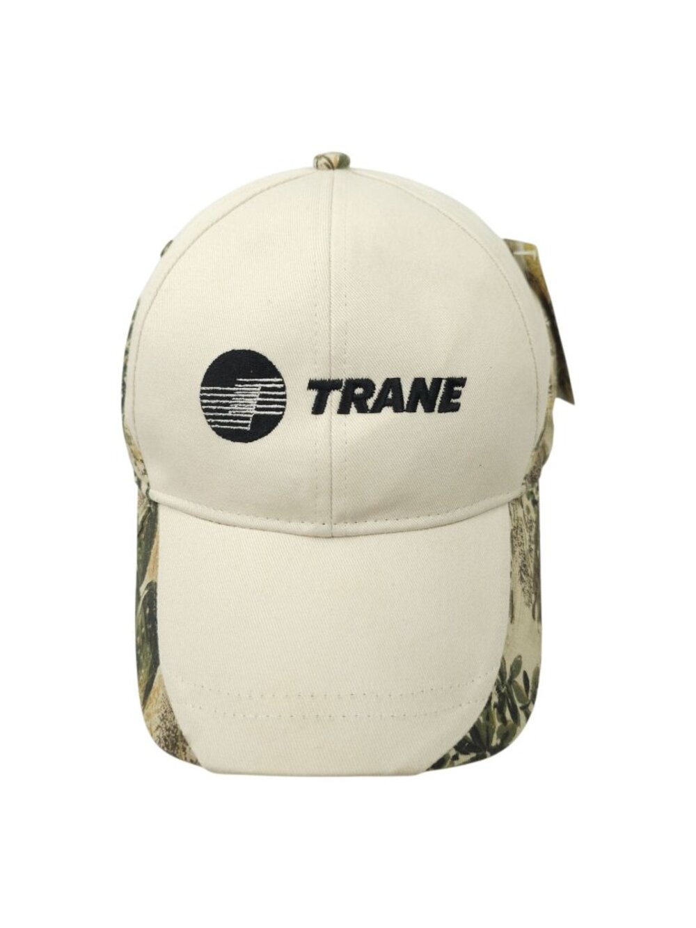 Trane HVAC Logo Cap Tan Beige Camo Camouflage OS Baseball Hunting Hat NEW